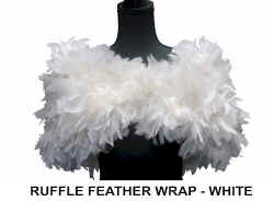 RUFFLE FEATHER WRAP - White.jpg (23190 bytes)